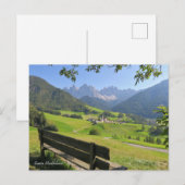 Santa Maddalena Dolomites Briefkaart (Voorkant / Achterkant)
