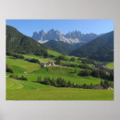 Santa Maddalena Dolomites Poster (Voorkant)