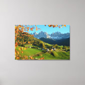 Santa Maddalena in herfst canvas print (Voorkant)