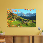 Santa Maddalena in herfst canvas print (Insitu (Woonkamer))