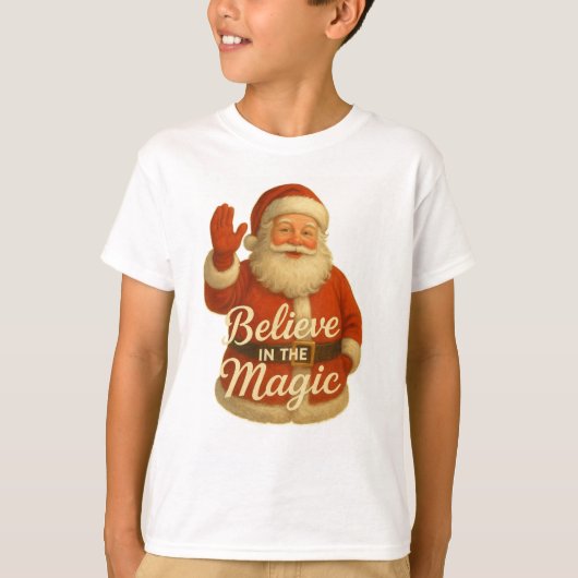 SANTA MAGIC-BELIEVE IN MAGIC T-Shirt (Voorkant)