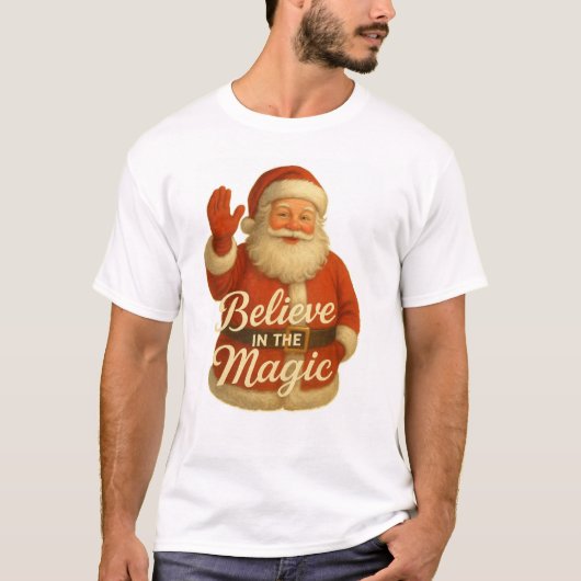 SANTA MAGIC-BELIEVE IN MAGIC T-Shirt (Voorkant)