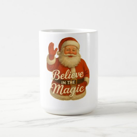 SANTA MAGIC-BELIEVE IN MAGIC T-Shirt Koffiemok (Center)