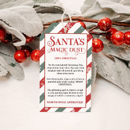 Santa Magic Dust Kerstmis Noordpool goedgekeurd Cadeaulabel