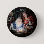 Santa Magic Ronde Button 5,7 Cm (Voorkant)