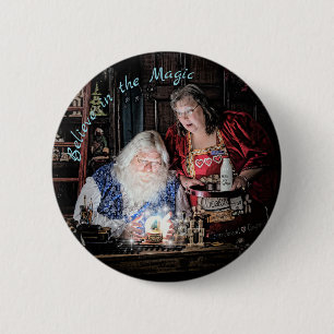 Santa Magic Ronde Button 5,7 Cm