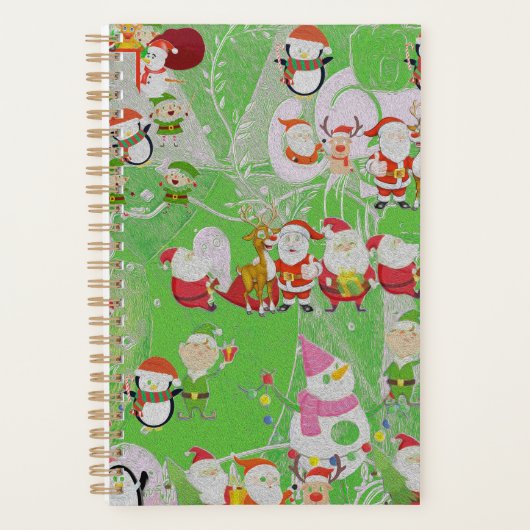 Santa Magical Green New Year Agendas (Voorkant)