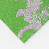 Santa Magical Green New Year Fleece Deken (Hoek)