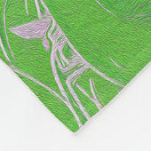 Santa Magical Green New Year  Fleece Deken (Hoek)