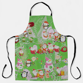 Santa Magical Green New Year Schort