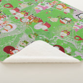 Santa Magical Green New Year Sherpa Deken (3/4)