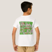 Santa Magical Green New Year T-shirt (Achterkant volledig)