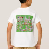 Santa Magical Green New Year T-shirt (Achterkant)