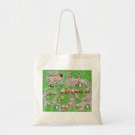 Santa Magical Green New Year Tote Bag