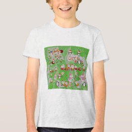 Santa Magical Green New Year Tri-Blend Shirt