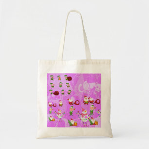 Santa Magical Pink New Tote Bag
