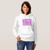 Santa Magical Pink New Year Hoodie (Voorkant volledig)