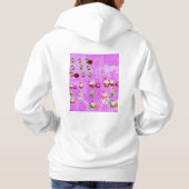 Santa Magical Pink New Year Hoodie (Achterkant)