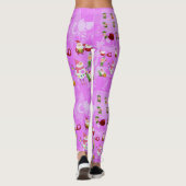 Santa Magical Pink New Year Leggings (Achterkant)