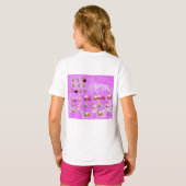 Santa Magical Pink New Year T-shirt (Achterkant volledig)