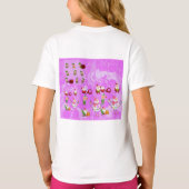Santa Magical Pink New Year T-shirt (Achterkant)