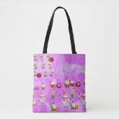 Santa Magical Pink New Year Tote Bag (Voorkant)