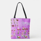 Santa Magical Pink New Year Tote Bag (Achterkant)