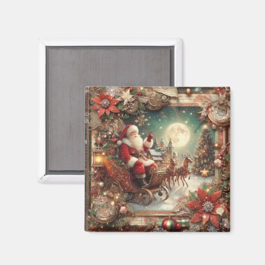 Santa Magnet (Voorkant / Achterkant)