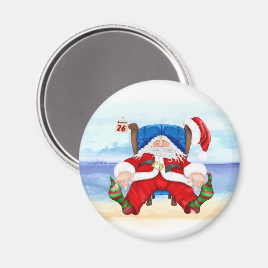 Santa Magnet Humoureus (Voorkant / Achterkant)