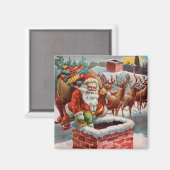 Santa Magnet voor de feestdagen (Voorkant / Achterkant)