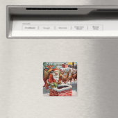 Santa Magnet voor de feestdagen (Insitu (Vaatwasser))