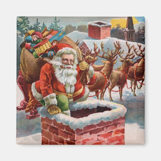 Santa Magnet voor de feestdagen (Voorkant)