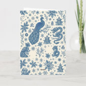 Santa Mahj! Holiday Card Feestdagen Kaart (Achterkant)