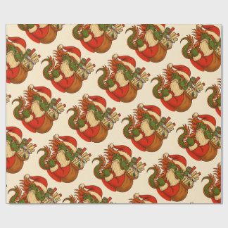 Santa Mahj Holiday Gift Wrapping Cadeaupapier