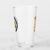Santa Mahj Knows Your List! Pint Glass Glas (Links)