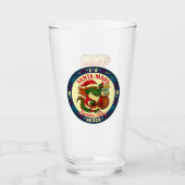 Santa Mahj Knows Your List! Pint Glass Glas (Voorkant)