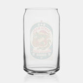 Santa Mahj Pint Glass - Cheers! Blikvorm Glas (Achterkant)