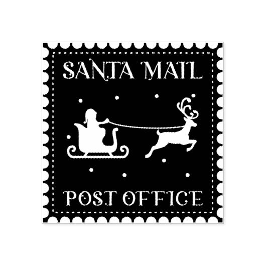 Santa Mail Post Kantoor Rubber Stempel (Afrduk)