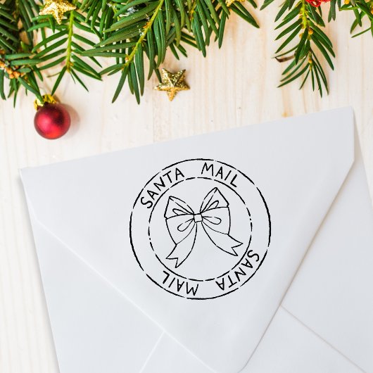 Santa Mail Postzegel Kerstmis Rubberstempel