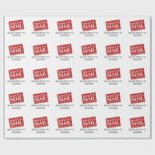 Santa mail speciale afleveringsstempel voor Kerstm Cadeaupapier (Vlak)