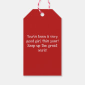 Santa mail speciale levering kerstcadeau label cadeaulabel (Achterkant)