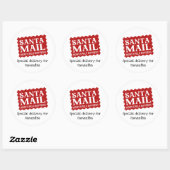 Santa mail speciale levering kerstcadeau sticker (Vel)