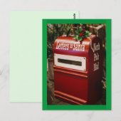 Santa Mailbox-Briefkaart Briefkaart (Voorkant / Achterkant)