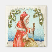 Santa Making Deliveries  Magnet (Voorkant)