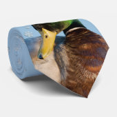 Santa Mallard Duck Kerstmis Stropdas (Opgerold)