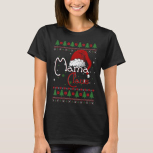 Santa Mama Claus Ugly kerstmatch Gr T-shirt