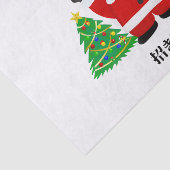 Santa Maneki Neko Tissuepapier (Detail)