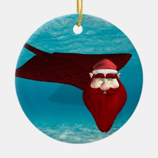 Santa Manta Keramisch Ornament (Voorkant)