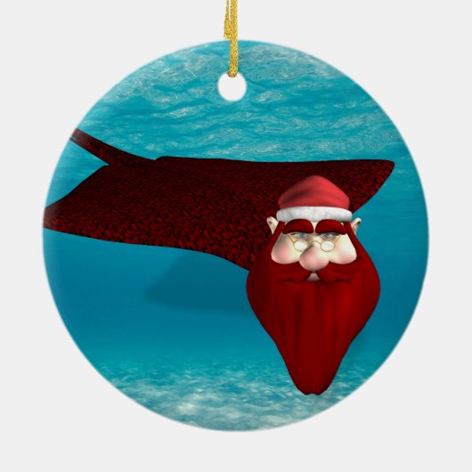 Santa Manta Keramisch Ornament (Achterkant)