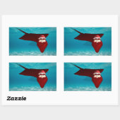 Santa Manta Rechthoekige Sticker (Vel)